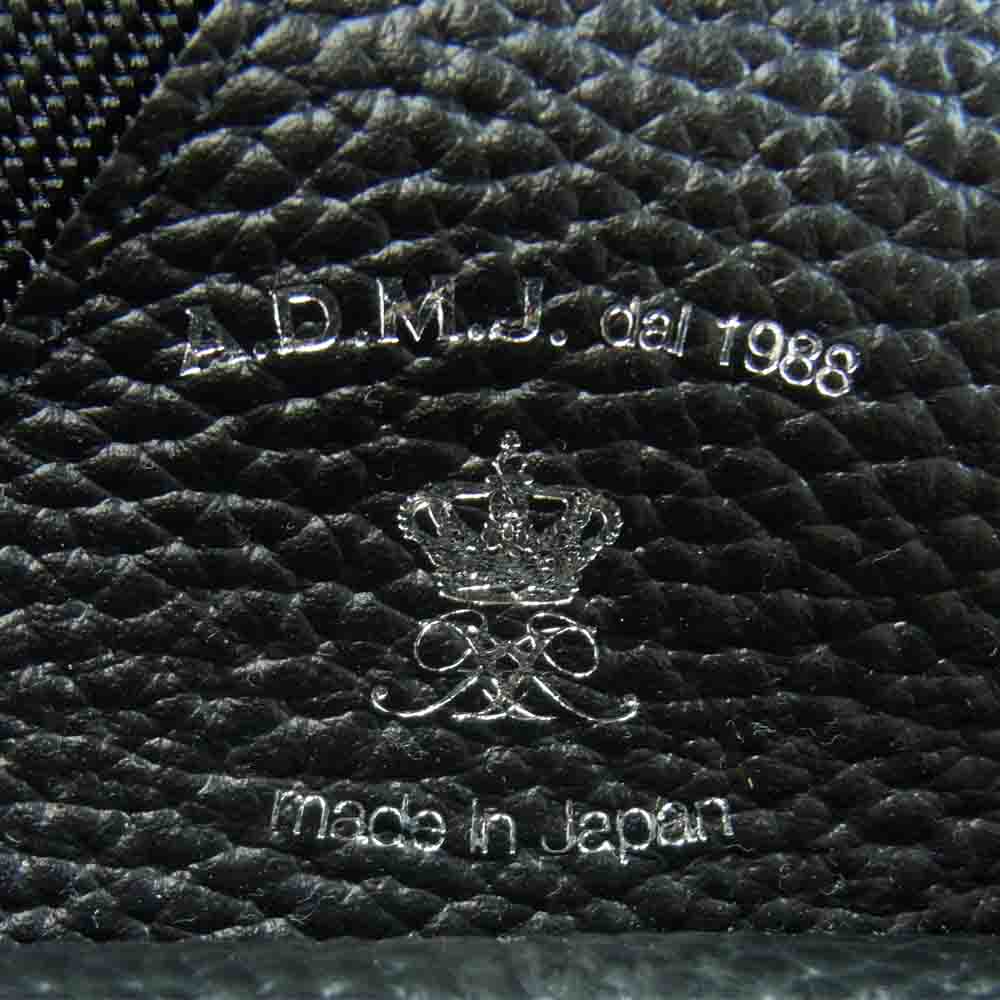 エーディーエムジェイ 21SC080405 NYLON TWILL RIDER'S SHOULDER TOTE BAG ナイロン ツイル ライダース ショルダー トート バッグ ブラック系【新古品】【未使用】【中古】