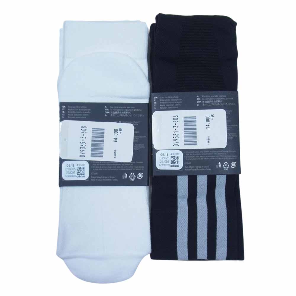 Yohji Yamamoto ヨウジヤマモト Y-3 ワイスリー TECH SOCK テック ロゴ ライン ソックス 靴下 2足セット 28-30【新古品】【未使用】【中古】