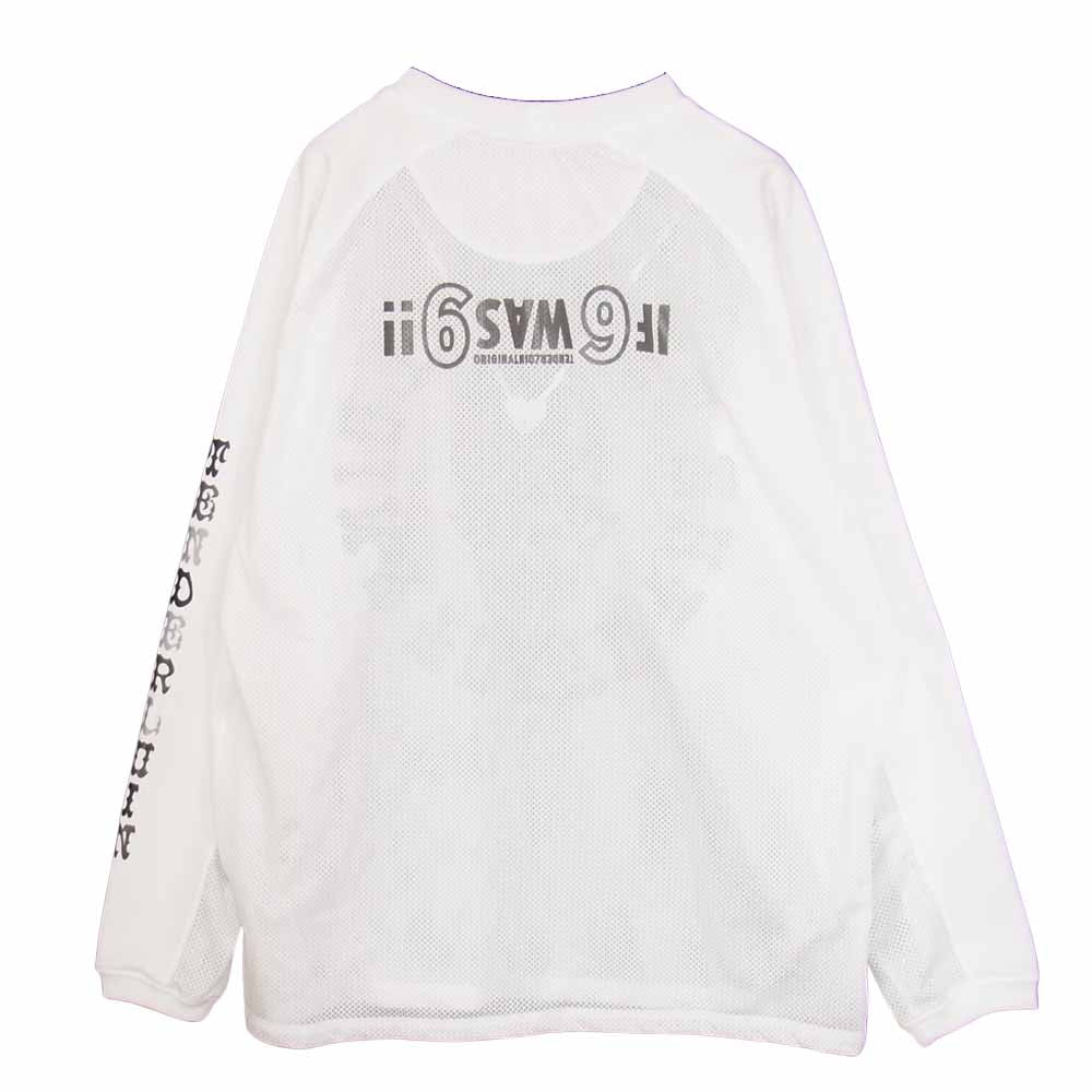 TENDERLOIN テンダーロイン MIX MESH JERSEY BS ボルネオスカル メッシュ L/S 長袖 Tシャツ ホワイト系 L【新古品】【未使用】【中古】