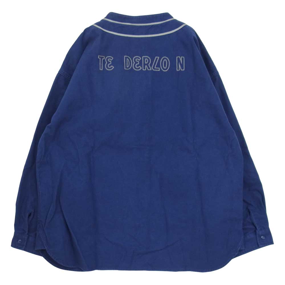 TENDERLOIN テンダーロイン BASEBALL SHT ベースボール 長袖 シャツ ネイビー系 L【極上美品】【中古】