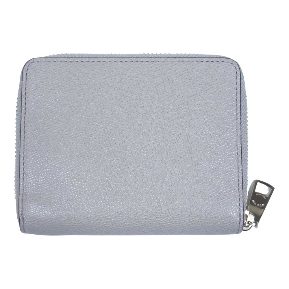 COACH コーチ ラウンドジップ ミニウォレット ベージュ系【中古】