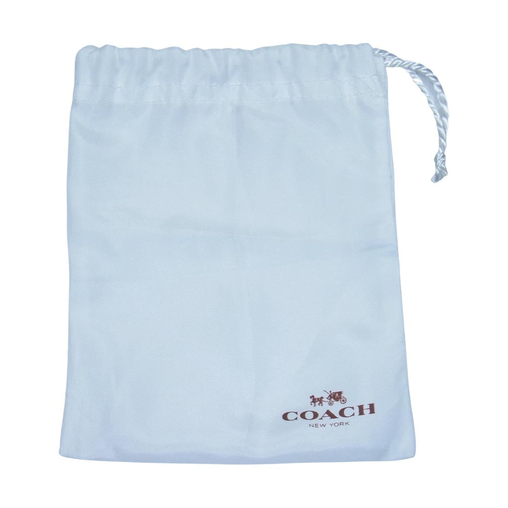 COACH コーチ ラウンドジップ ミニウォレット ベージュ系【中古】