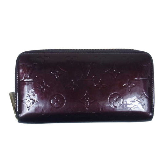 LOUIS VUITTON ルイ・ヴィトン M93522 モノグラム ヴェルニ ジッピーウォレット ワインレッド系【中古】