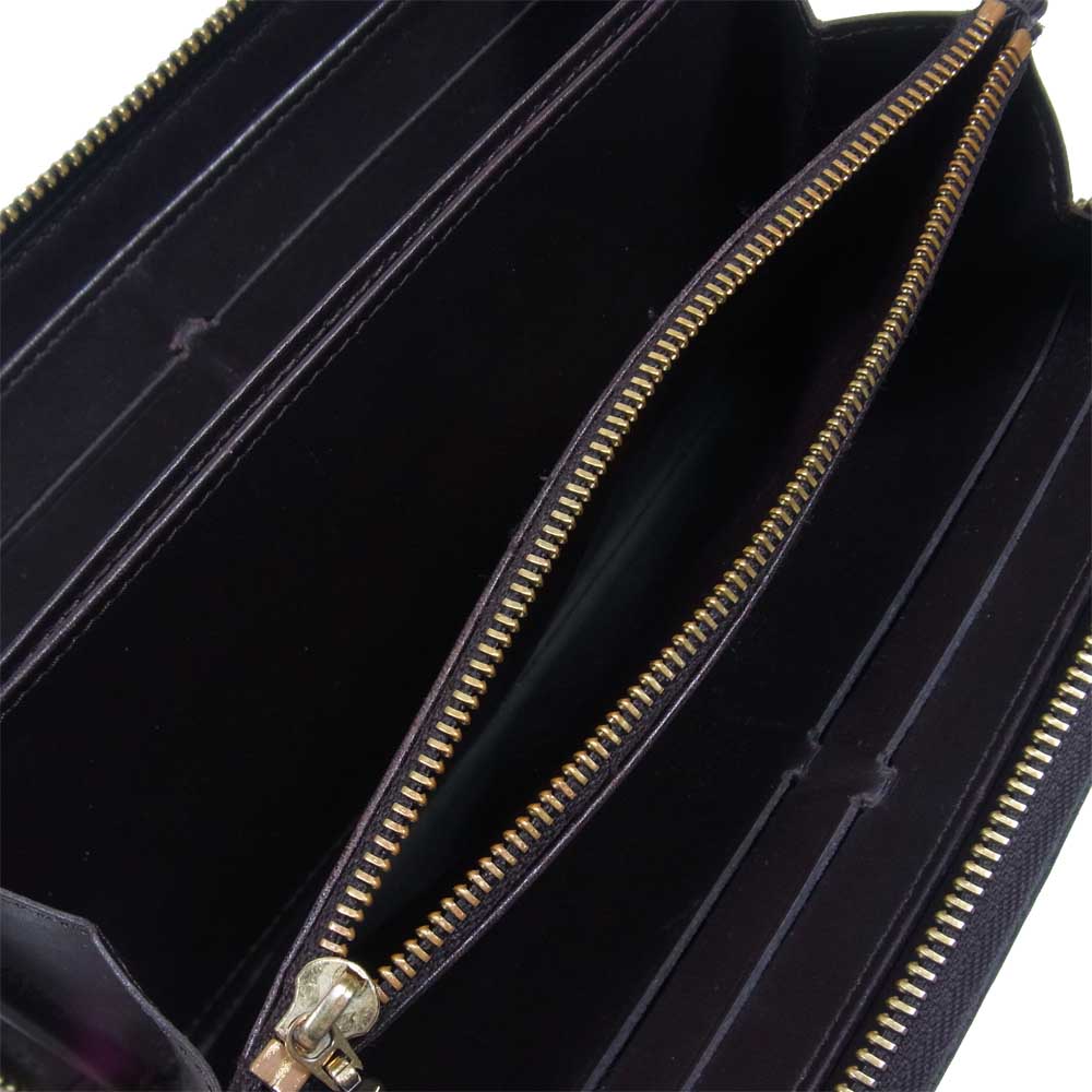 LOUIS VUITTON ルイ・ヴィトン M93522 モノグラム ヴェルニ ジッピーウォレット ワインレッド系【中古】