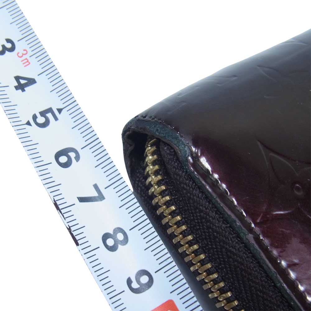 LOUIS VUITTON ルイ・ヴィトン M93522 モノグラム ヴェルニ ジッピーウォレット ワインレッド系【中古】