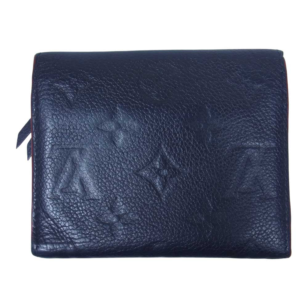 LOUIS VUITTON ルイ・ヴィトン M64577 モノグラム アンプラント ポルトフォイユ ヴィクトリーヌ ネイビー系【中古】