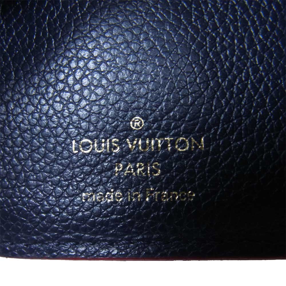 LOUIS VUITTON ルイ・ヴィトン M64577 モノグラム アンプラント ポルトフォイユ ヴィクトリーヌ ネイビー系【中古】