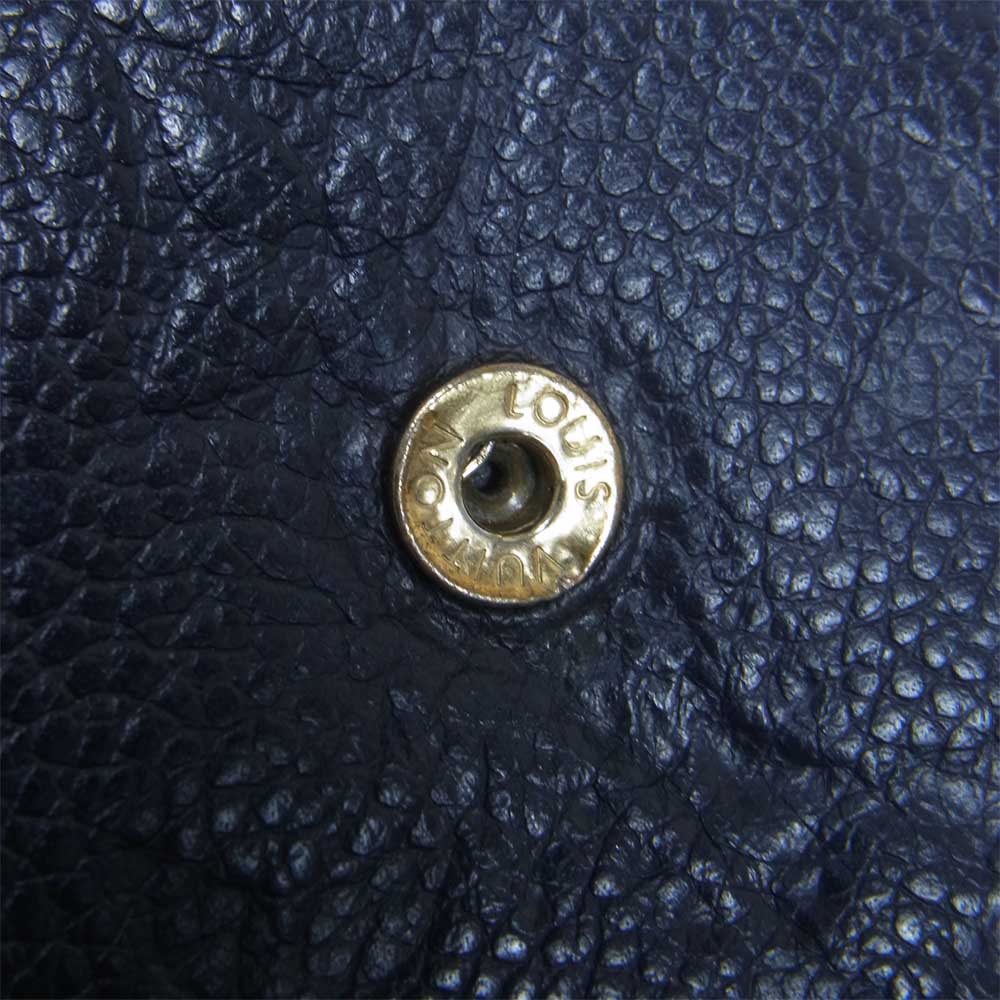 LOUIS VUITTON ルイ・ヴィトン M64577 モノグラム アンプラント ポルトフォイユ ヴィクトリーヌ ネイビー系【中古】