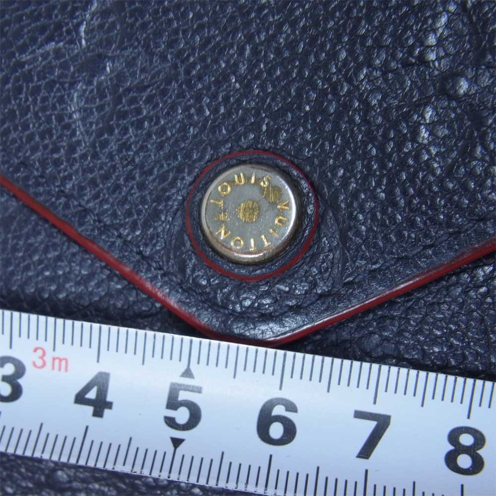 LOUIS VUITTON ルイ・ヴィトン M64577 モノグラム アンプラント ポルトフォイユ ヴィクトリーヌ ネイビー系【中古】