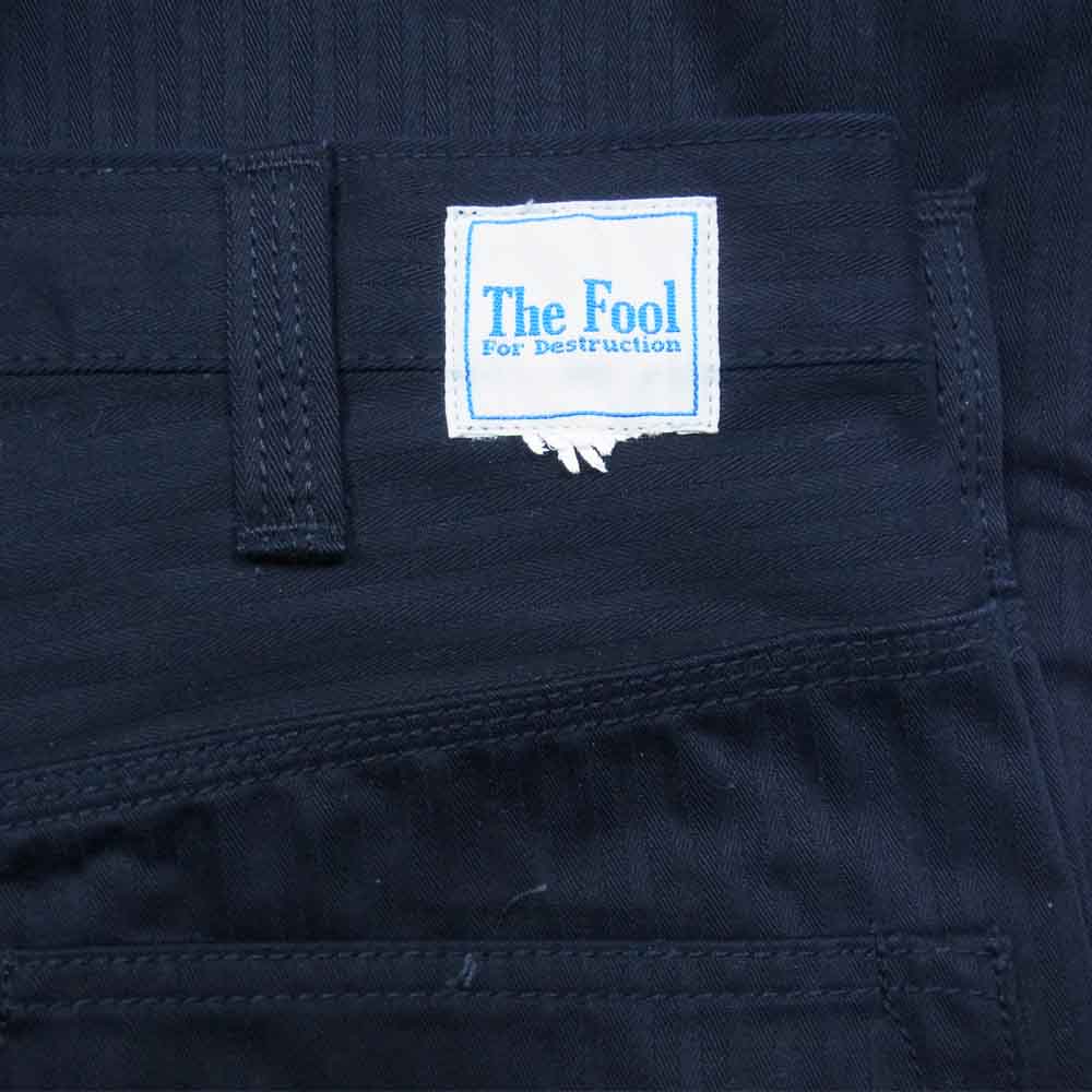 THE FOOL ザ フール ワーク パンツ ブラック系【中古】