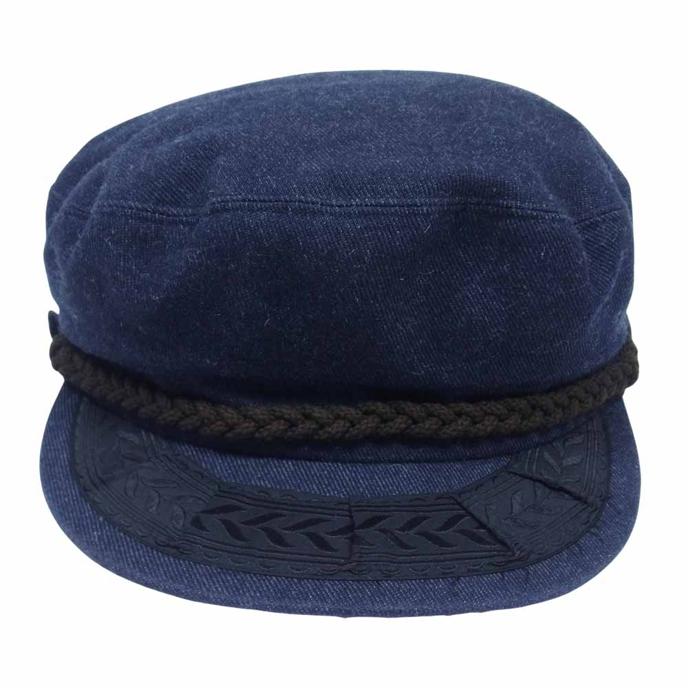 RUDE GALLERY BLACK REBEL ルードギャラリーブラックレーベル WORK CAP ワーク キャップ インディゴブルー系【中古】