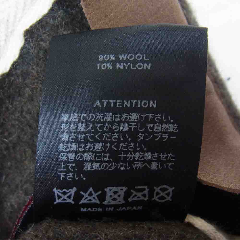 RUDE GALLERY BLACK REBEL ルードギャラリーブラックレーベル × STETSON ウール ハット ブラウン系【中古】