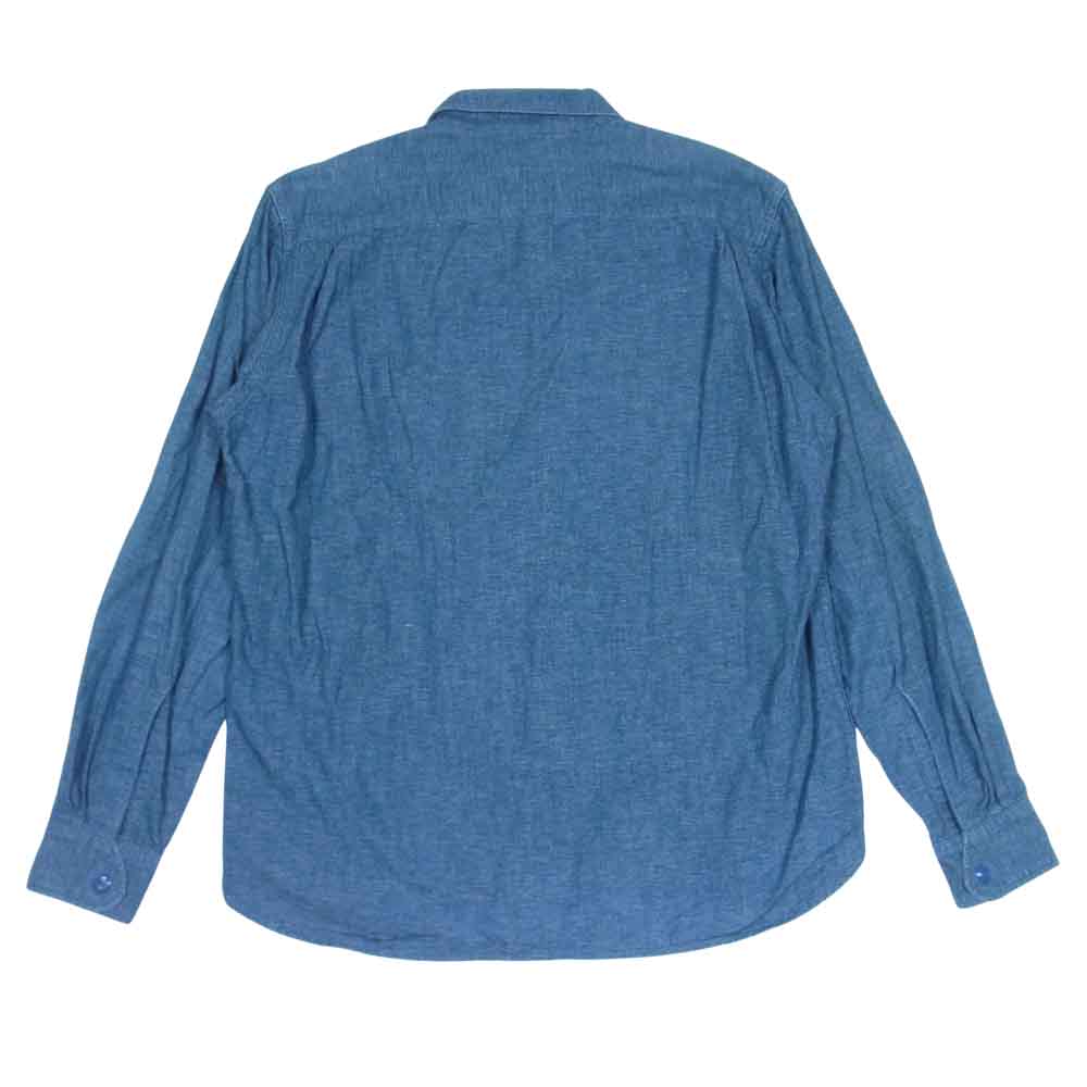 RUDE GALLERY BLACK REBEL ルードギャラリーブラックレーベル WORK SHIRTS ワーク シャツ インディゴブルー系 L【中古】