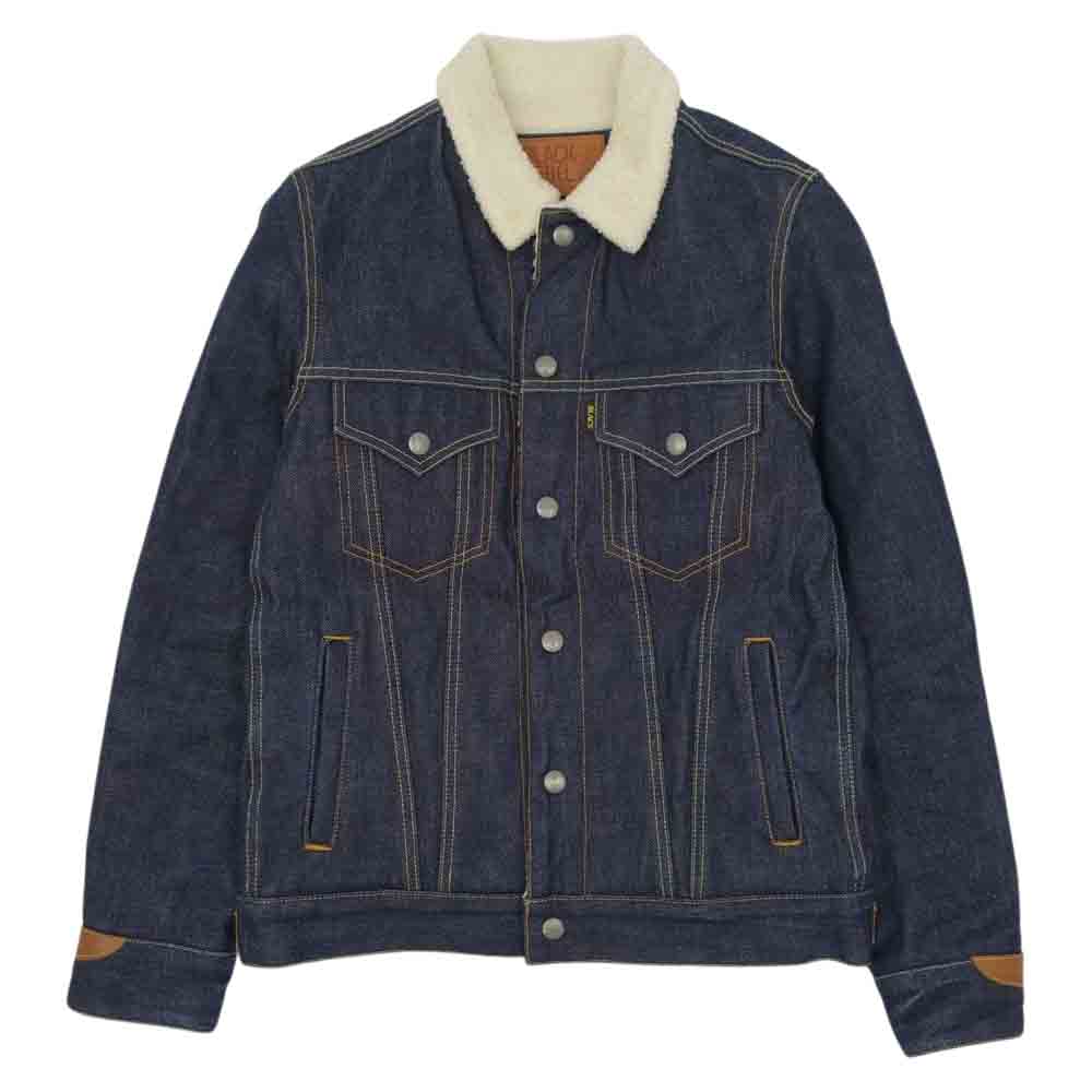 RUDE GALLERY BLACK REBEL ルードギャラリーブラックレーベル デニム ボア ジャケット インディゴブルー系 M【中古】
