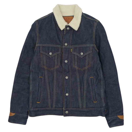 RUDE GALLERY BLACK REBEL ルードギャラリーブラックレーベル デニム ボア ジャケット インディゴブルー系 M【中古】