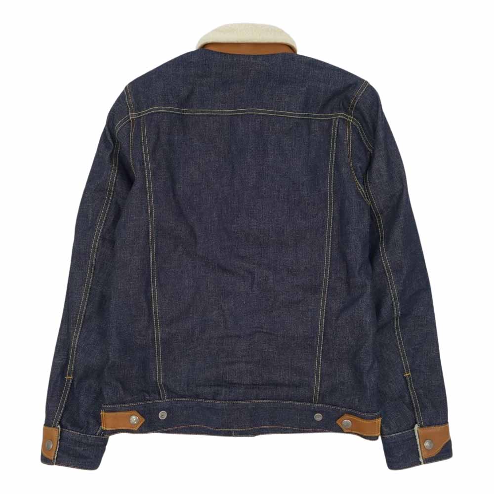 RUDE GALLERY BLACK REBEL ルードギャラリーブラックレーベル デニム ボア ジャケット インディゴブルー系 M【中古】