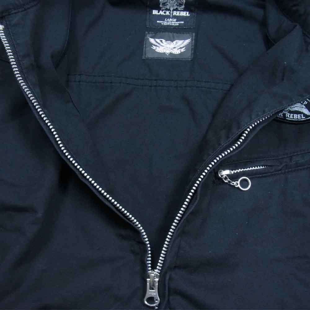 RUDE GALLERY BLACK REBEL ルードギャラリーブラックレーベル ジャンプスーツ オールインワン ツナギ ブラック系 L【中古】