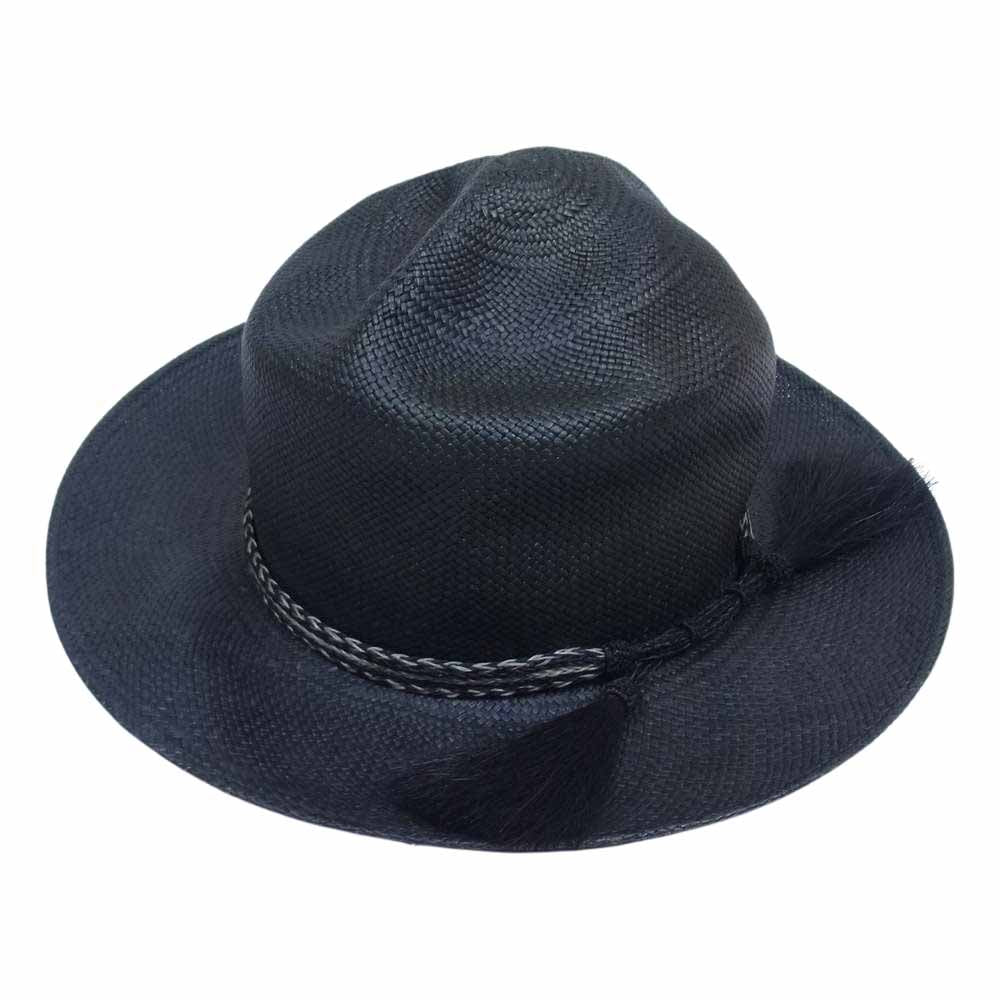 RUDE GALLERY BLACK REBEL ルードギャラリーブラックレーベル × STETSON ステットソン パナ マハット ブラック系 4【中古】