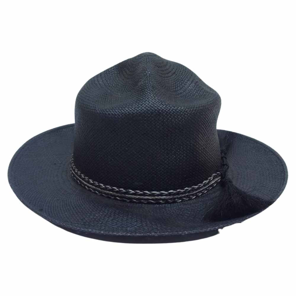 RUDE GALLERY BLACK REBEL ルードギャラリーブラックレーベル × STETSON ステットソン パナ マハット ブラック系 4【中古】