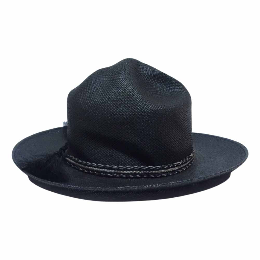 RUDE GALLERY BLACK REBEL ルードギャラリーブラックレーベル × STETSON ステットソン パナ マハット ブラック系 4【中古】