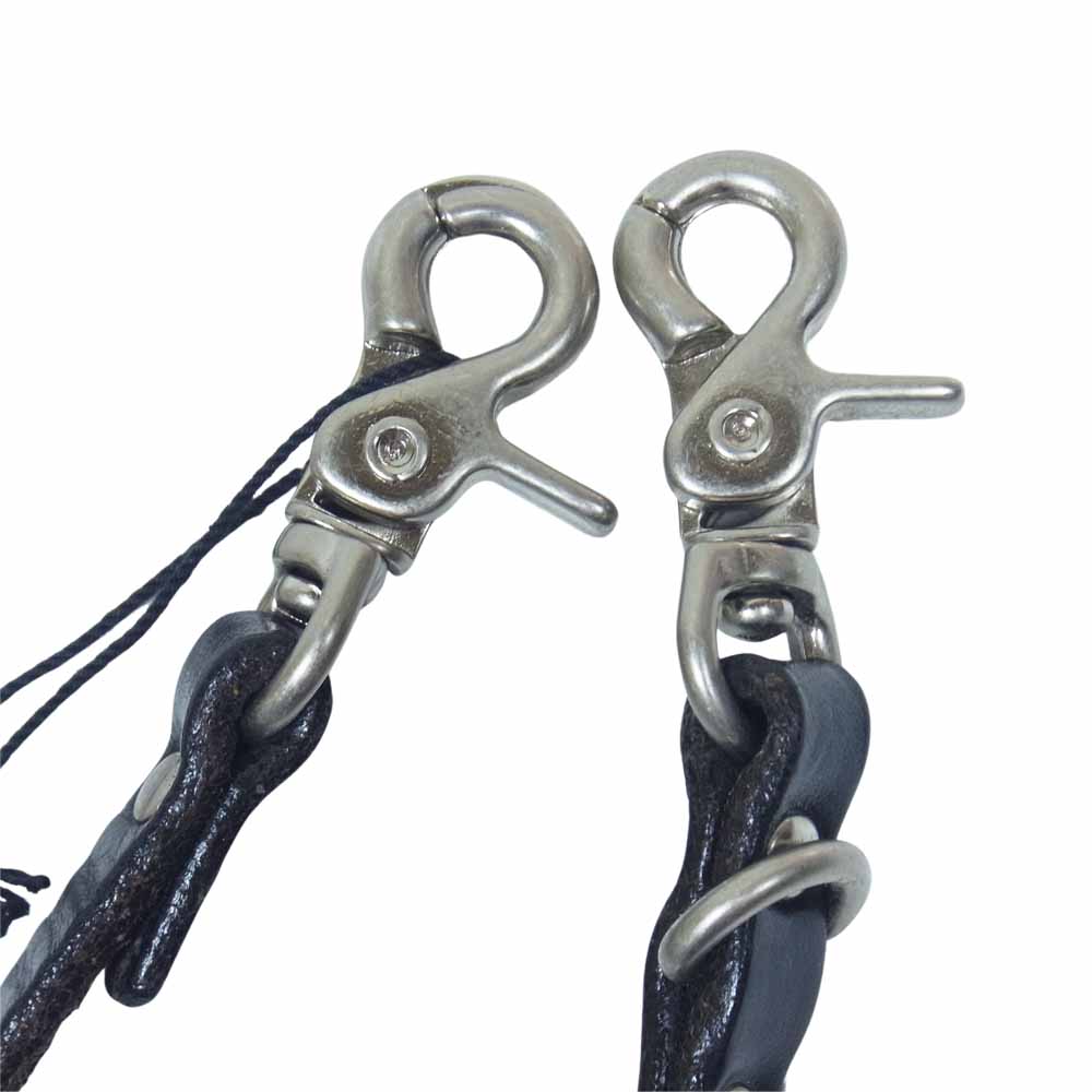GAVIAL ガヴィル ウォレットチェーン レザー スタッズ 【中古】 GAVIAL ガヴィル レザー スタッズ ウォレットチェーン ブラック系