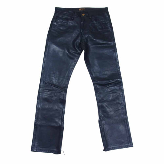 Celt&Cobra ケルト&コブラ レザー パンツ ブラック系 W29【中古】