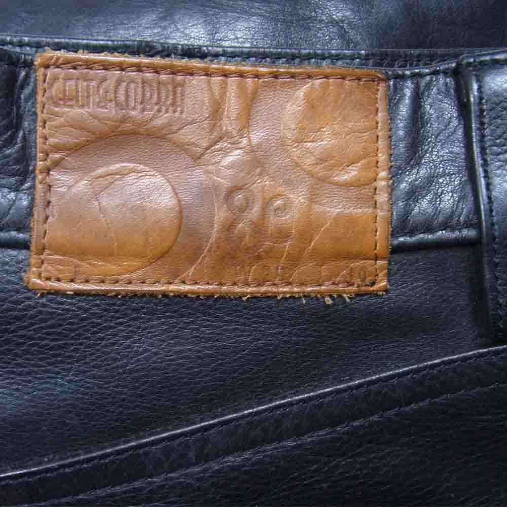 Celt&Cobra ケルト&コブラ レザー パンツ ブラック系 W29【中古】