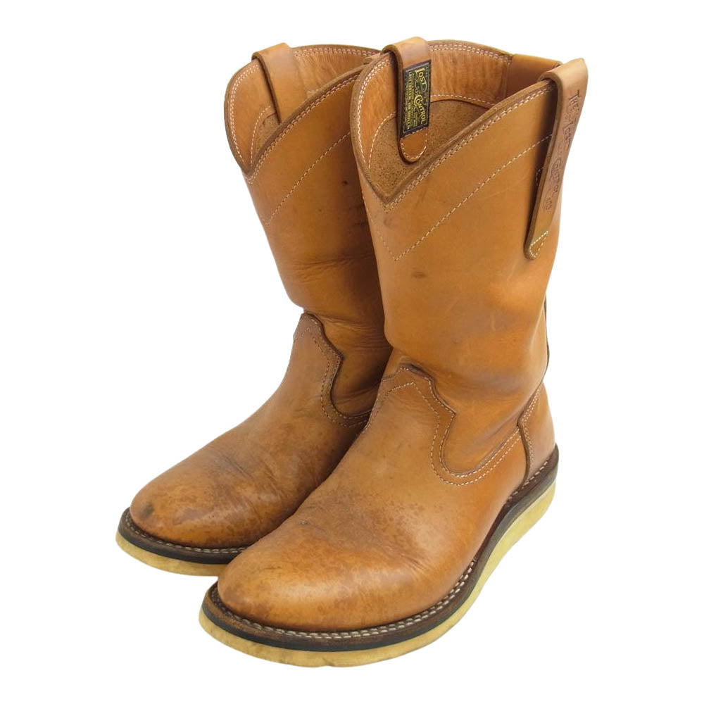 LOST CONTROL ロストコントロール ローパーブーツ ペコスブーツ ライトブラウン系 8.5【中古】