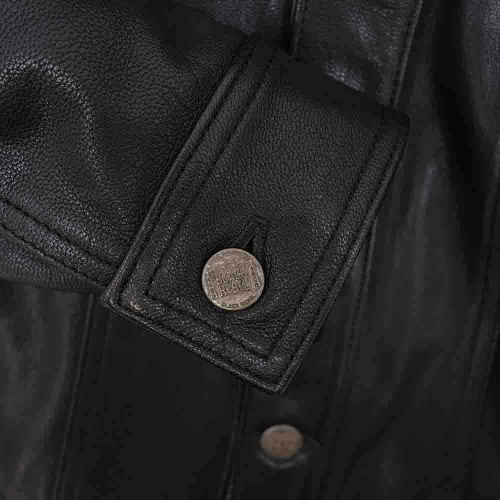RUDE GALLERY BLACK REBEL ルードギャラリーブラックレーベル レザー Gジャン ジャケット ブラック系 L【中古】