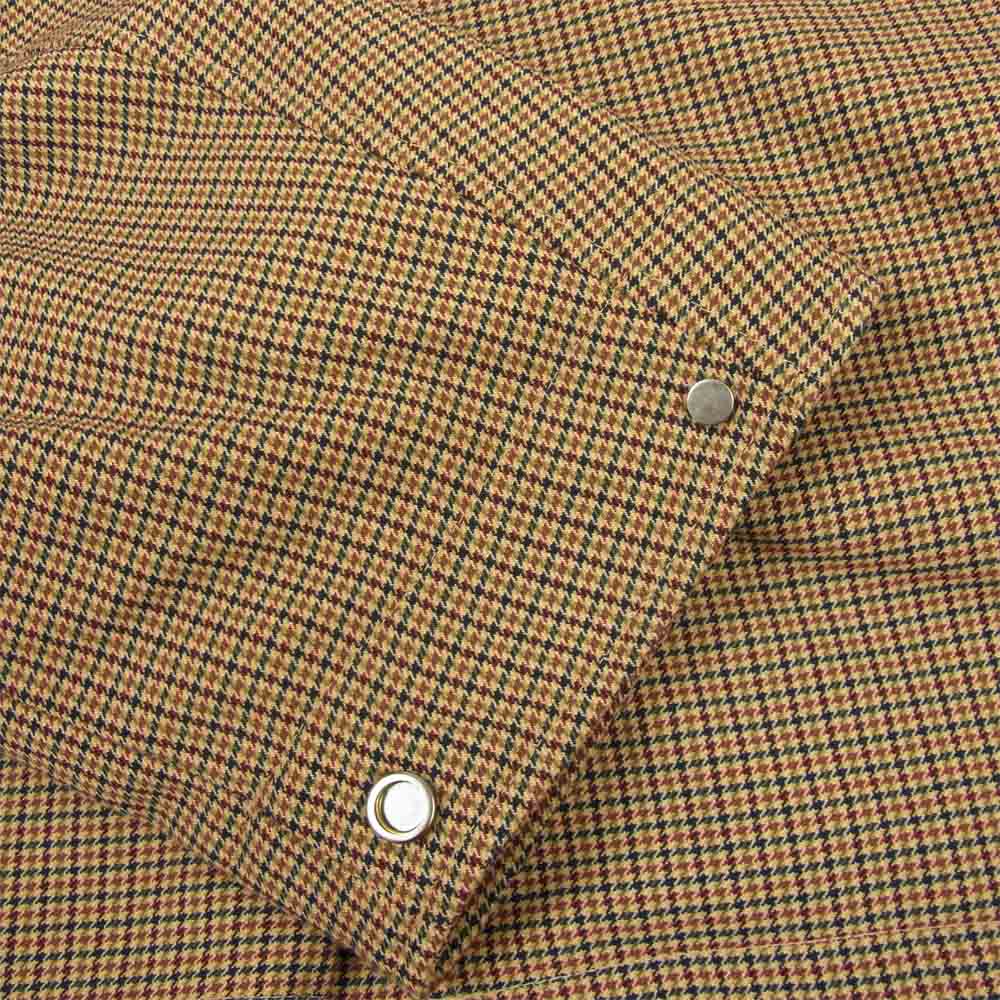 ヨーク 19SS YK19SS0019C 3WAY BAL COLLAR SHARE COAT チェック バルカラー シェア コート ライトブラウン系 M【美品】【中古】