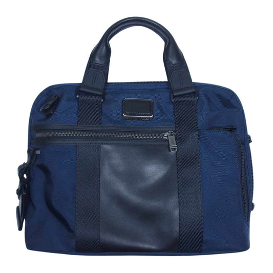 TUMI トゥミ 232610NVY ALPHA BRAVO アルファブラボ チャールストン コンパクト ブリーフケース ビジネスバッグ ネイビー系【中古】