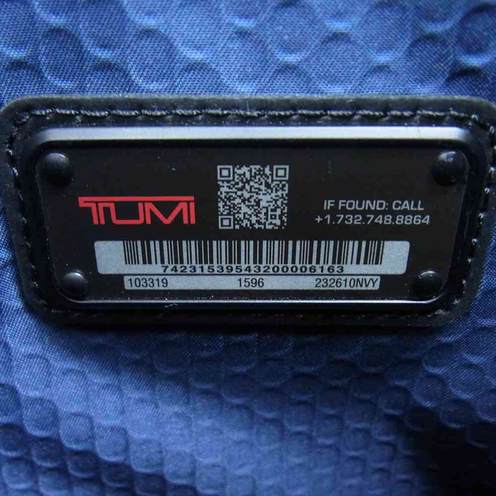 TUMI トゥミ 232610NVY ALPHA BRAVO アルファブラボ チャールストン コンパクト ブリーフケース ビジネスバッグ ネイビー系【中古】