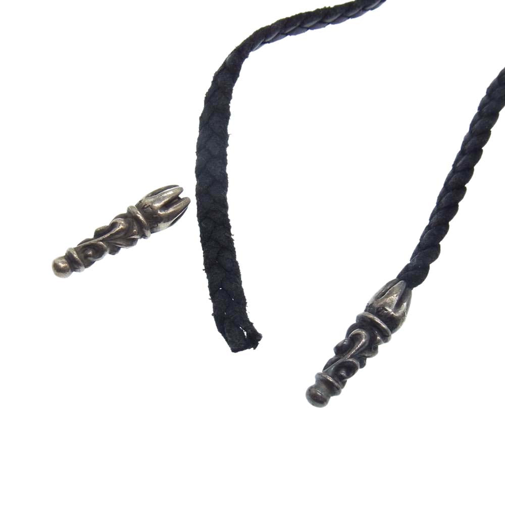CHROME HEARTS クロムハーツ（原本無） レザーブレード ネックレス ブラック系【中古】