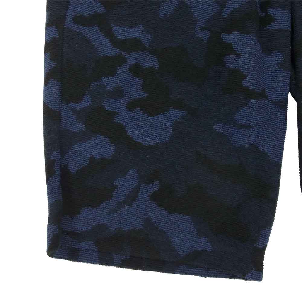 wjk ダブルジェイケイ 5812 jd10b camo jacquard shorts カモフラ ジャガード ショーツ ブルー系 S【中古】