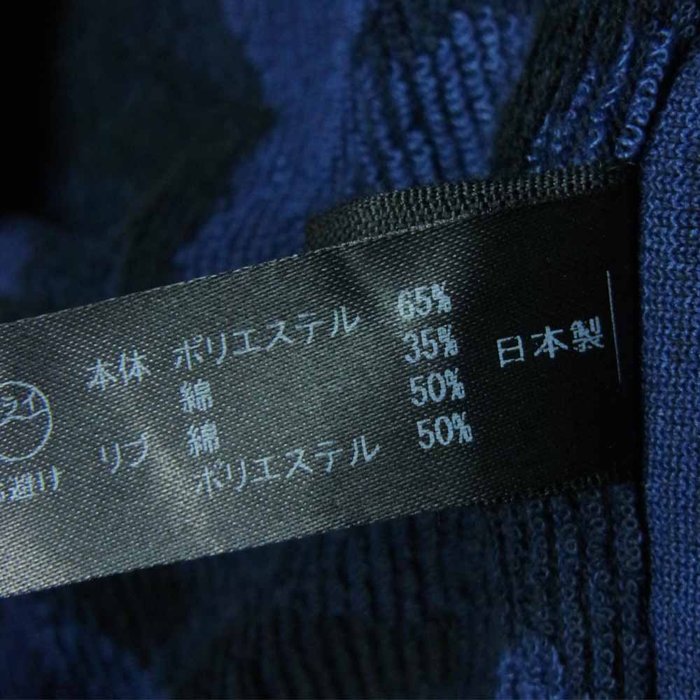 wjk ダブルジェイケイ camo jacquard parka カモフラ ジャガード ジップ パーカー 日本製 ブルー系 M【中古】