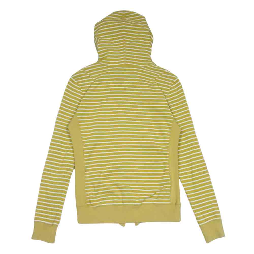 1piu1uguale3 ウノピュウノウグァーレトレ MRB026 ORIGINAL HEAVY KANOKO BORDER ZIP PARKA イエロー系 Ⅳ【中古】