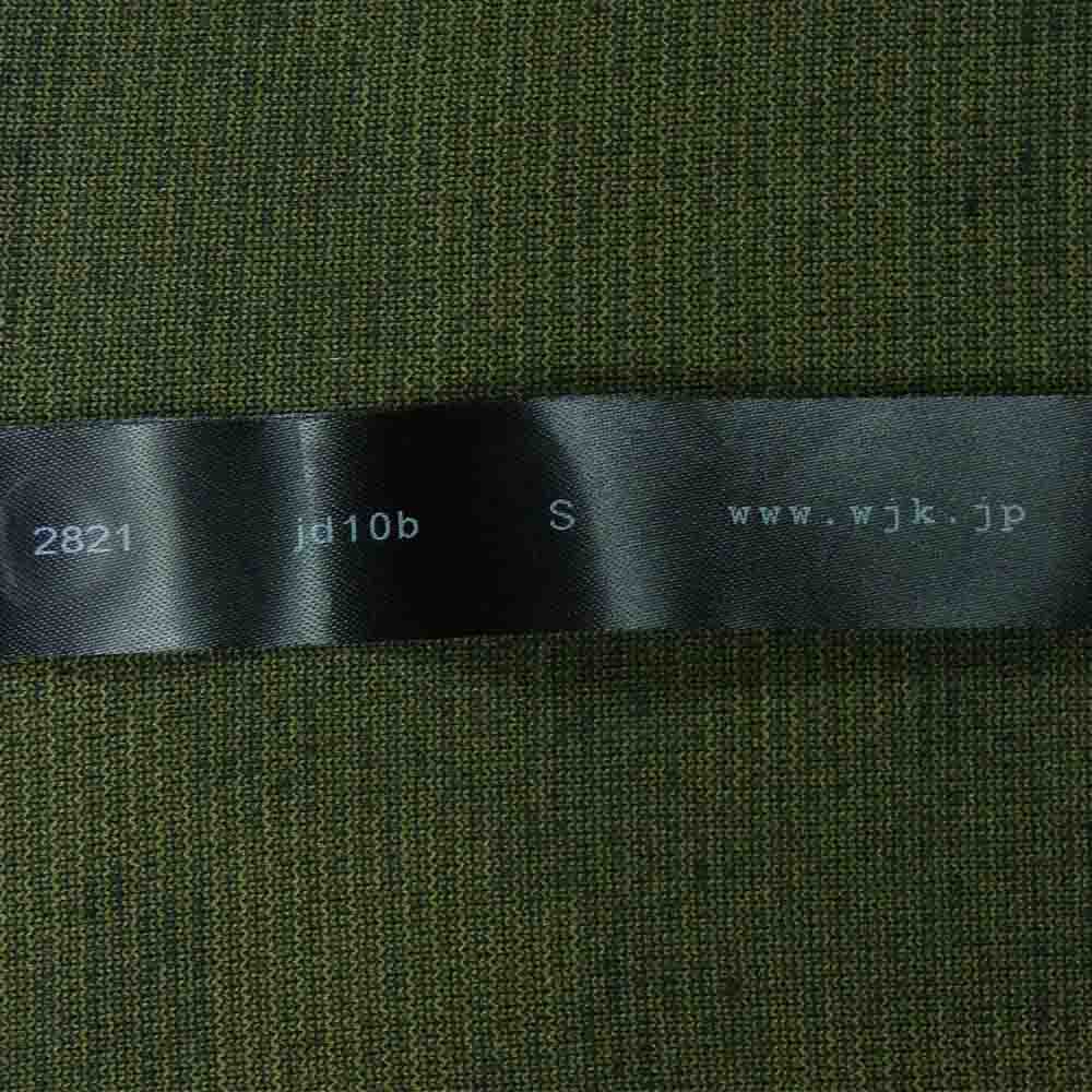 wjk ダブルジェイケイ 2821 jd10b camo jacquard parka カモフラ ジャガード ジップ パーカー グリーン系 S【中古】