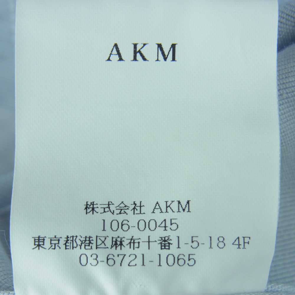 AKM エイケイエム S097 A51 P-ARMY SHIRTS ストレッチグログラン アーミー カモフラ 長袖 シャツ ライトブルー系 S【中古】