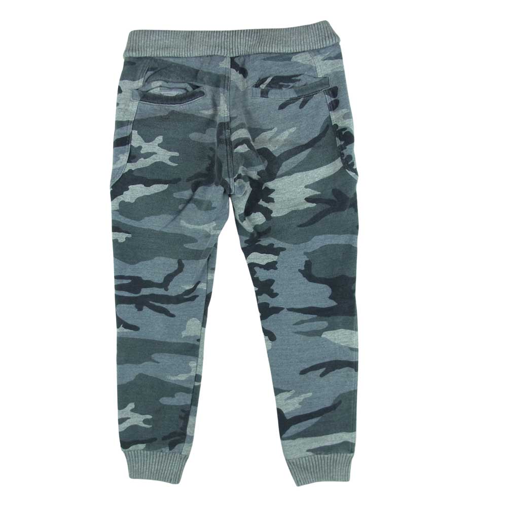 AKM エイケイエム J080 CTN099 ORIGINAL ROUGHY SWEAT ソリッド イージー リブ スウェット パンツ SUIBOKU CAMO グレー系 S【中古】