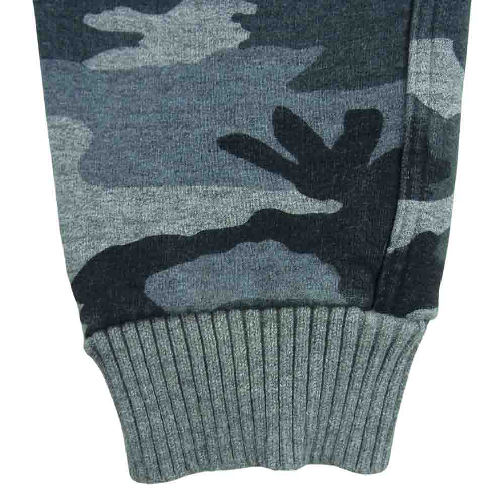 AKM エイケイエム J080 CTN099 ORIGINAL ROUGHY SWEAT ソリッド イージー リブ スウェット パンツ SUIBOKU CAMO グレー系 S【中古】