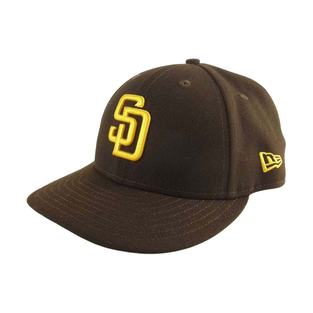 NEW ERA ニューエラ MLB サンディエゴ パドレス 6パネル キャップ ブラウン系 7 3/8【中古】