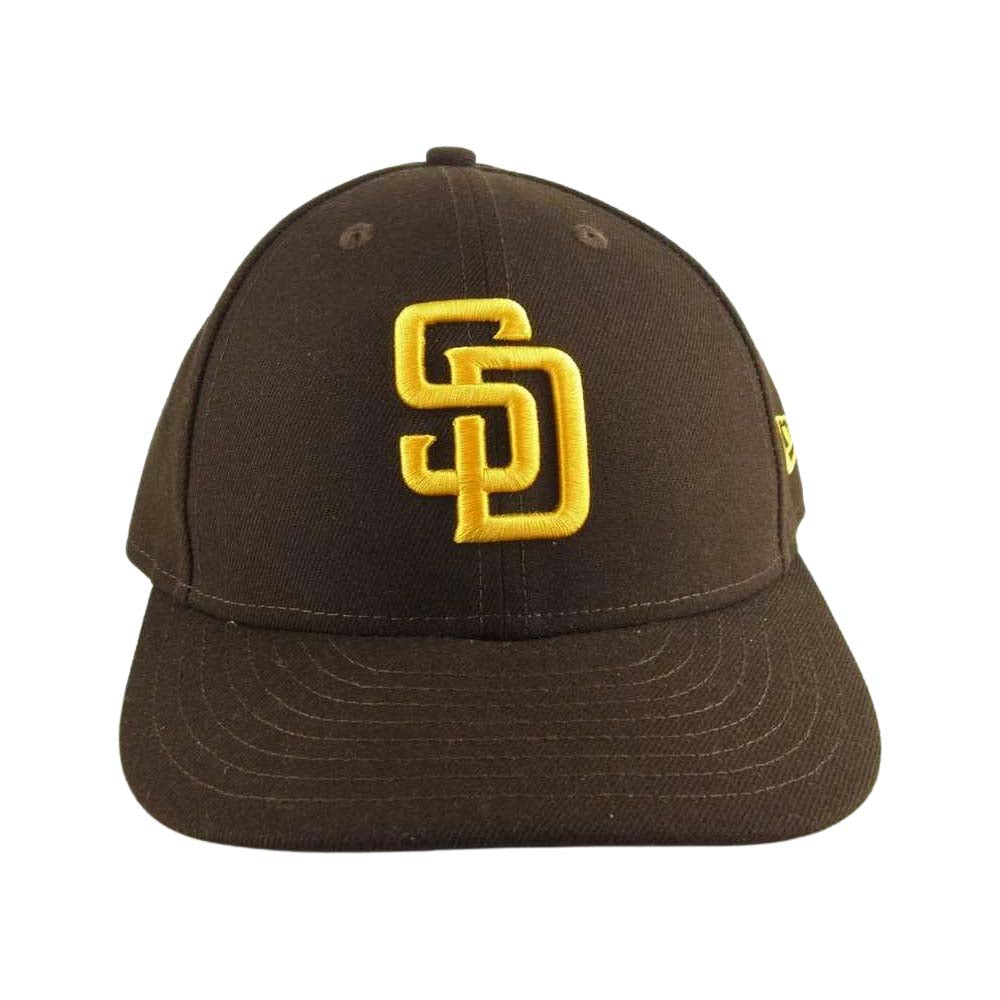 NEW ERA ニューエラ MLB サンディエゴ パドレス 6パネル キャップ ブラウン系 7 3/8【中古】