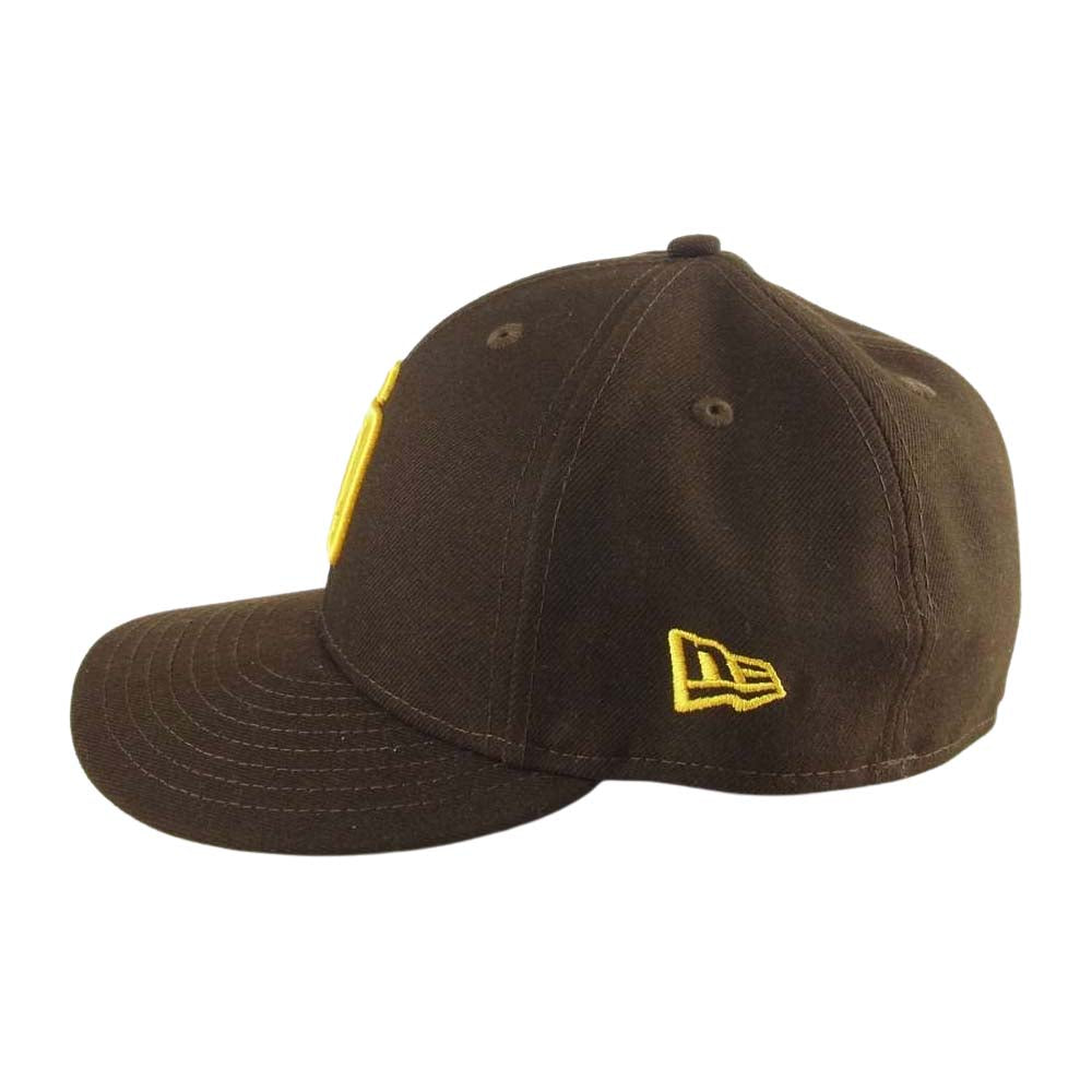 NEW ERA ニューエラ MLB サンディエゴ パドレス 6パネル キャップ ブラウン系 7 3/8【中古】