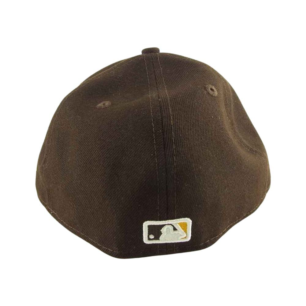 NEW ERA ニューエラ MLB サンディエゴ パドレス 6パネル キャップ ブラウン系 7 3/8【中古】