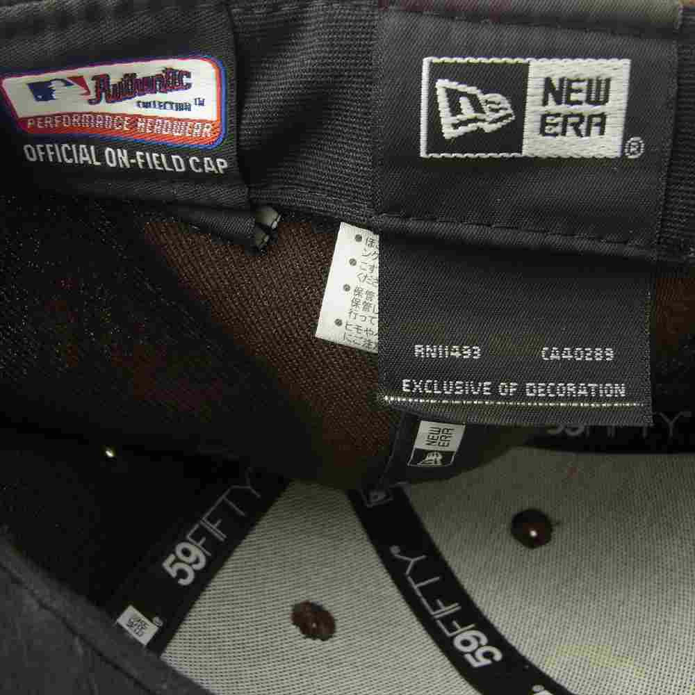 NEW ERA ニューエラ MLB サンディエゴ パドレス 6パネル キャップ ブラウン系 7 3/8【中古】