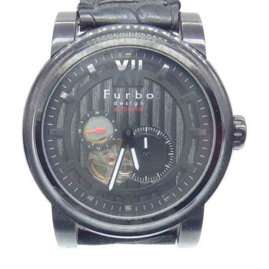 フルボデザイン F6001 黒文字盤×ブラックベルト ブラック系【中古】