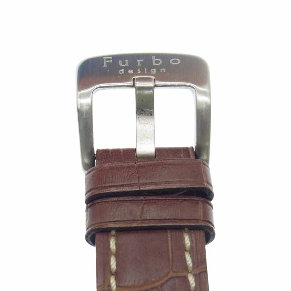 Furbo フルボ F6001 白文字盤×ブラウンベルト【中古】