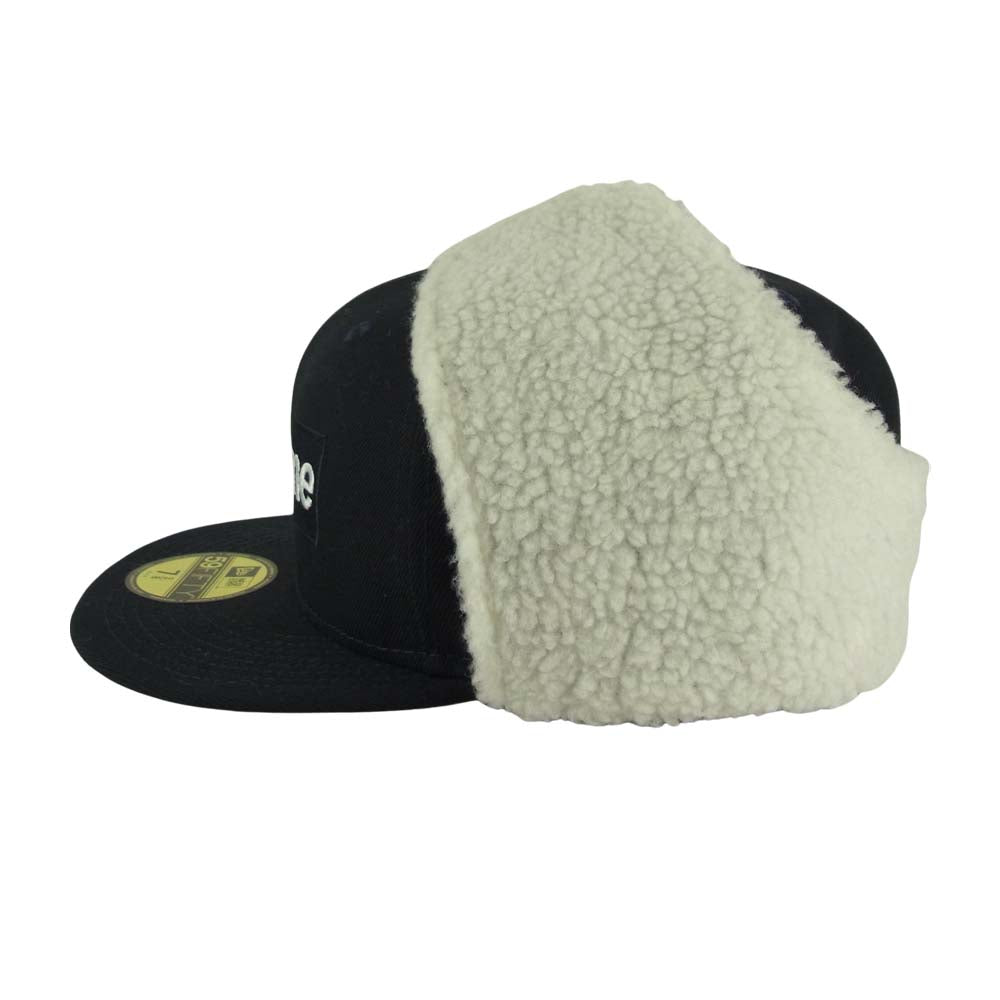 Supreme シュプリーム 21AW Earflap Box Logo New Era Cap イヤーフラップ ボックス ロゴ ニューエラ キャップ ネイビー系【中古】