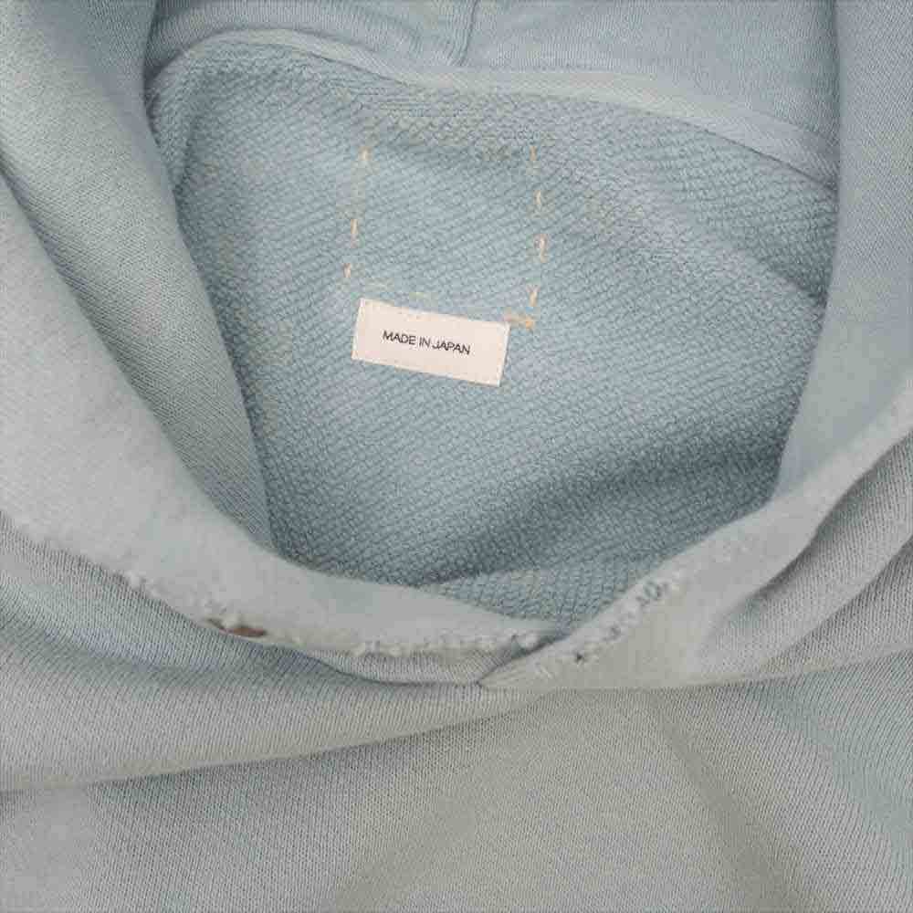 VISVIM ビズビム 22SS 122105010014 AMPLUS HOODIE P.O. CRASH クラッシュ加工 プルオーバー フーディ― パーカー ライトグリーン系 1【新古品】【未使用】【中古】