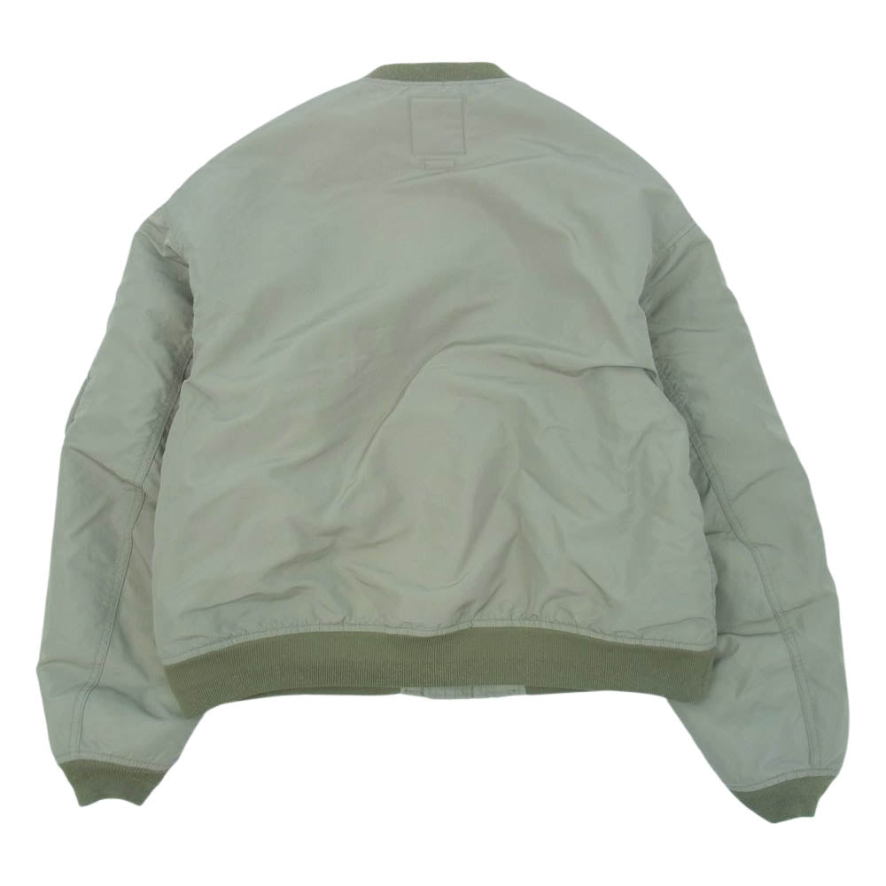 VISVIM ビズビム 22SS 122105013018 THOESON III トーソン MA-1 ミリタリー フライト ブルゾン ジャケット ライトグリーン系 1【美品】【中古】